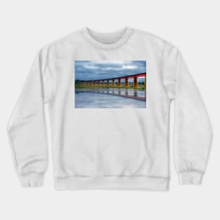 Reflections of a Flood - The River Murray, Murray Bridge, South Australia Crewneck Sweatshirt